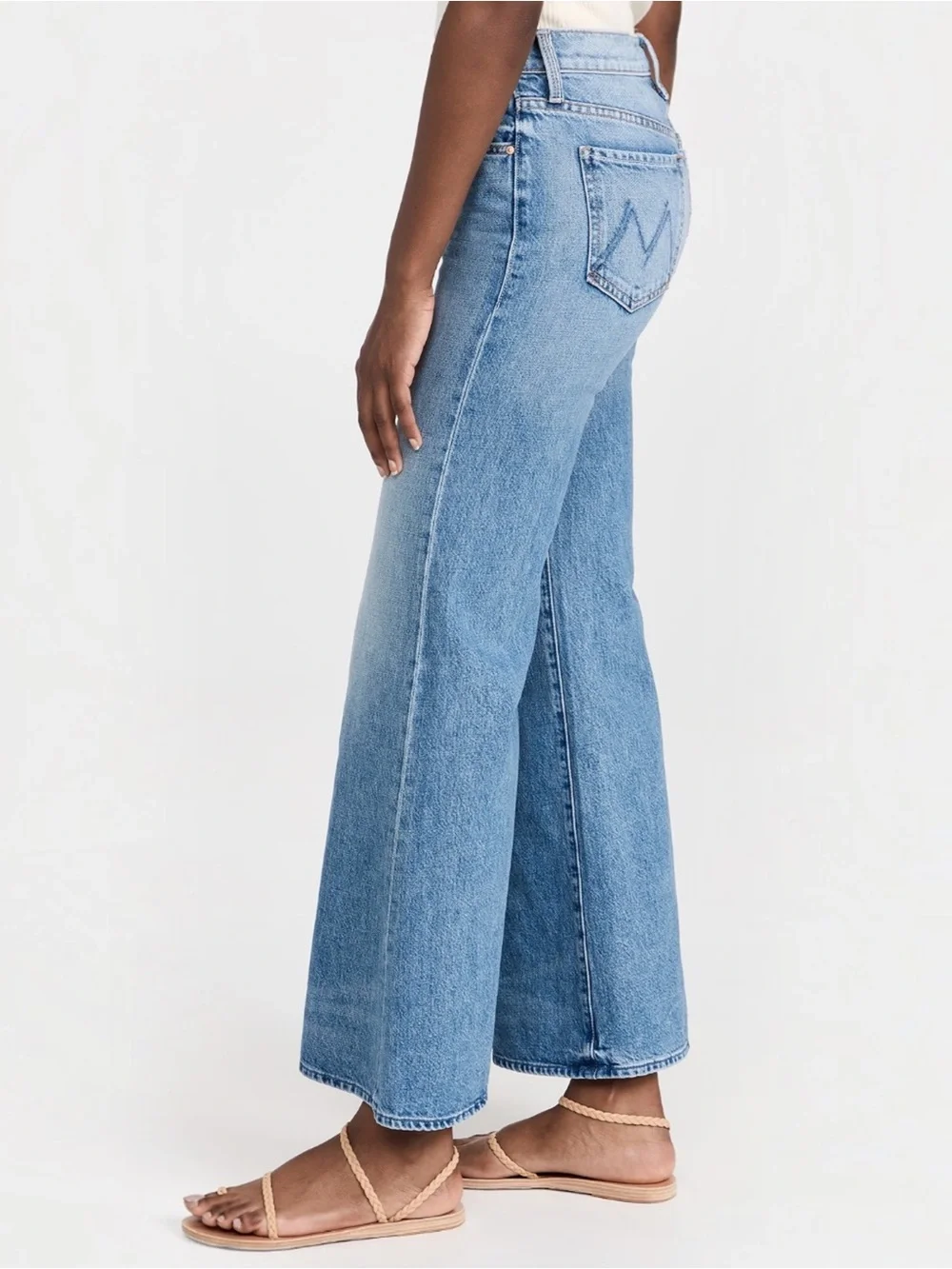 MOTHER Superior The Tomcat Roller Jeans Sz 29 Pretty Is As Pretty Does Wide Leg - Picture 8 of 16